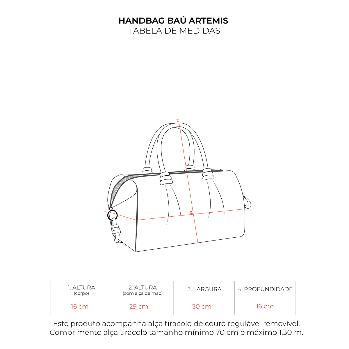 Handbag Baú Artemis Lyra Vinho