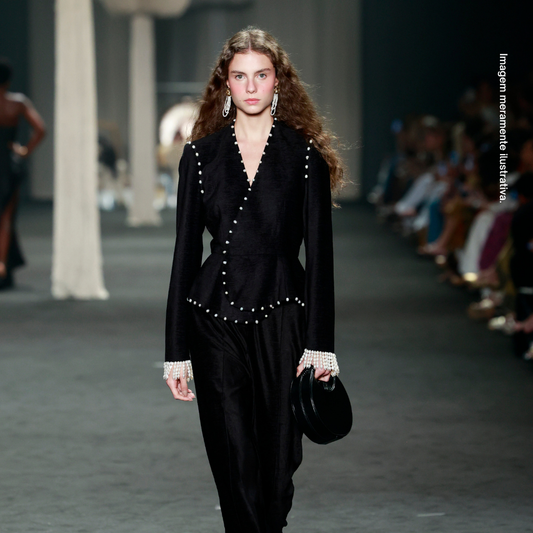 Bolsa Handbag Tic-Tac Preto