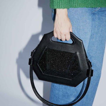 Handbag Diamond Essence Preto Shiny