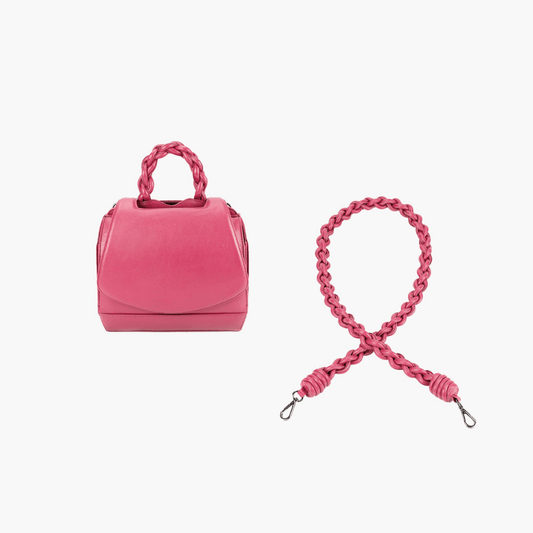 MINI BOLSA PASEO + ALÇA TRENZA CLÁSSICOS PINK