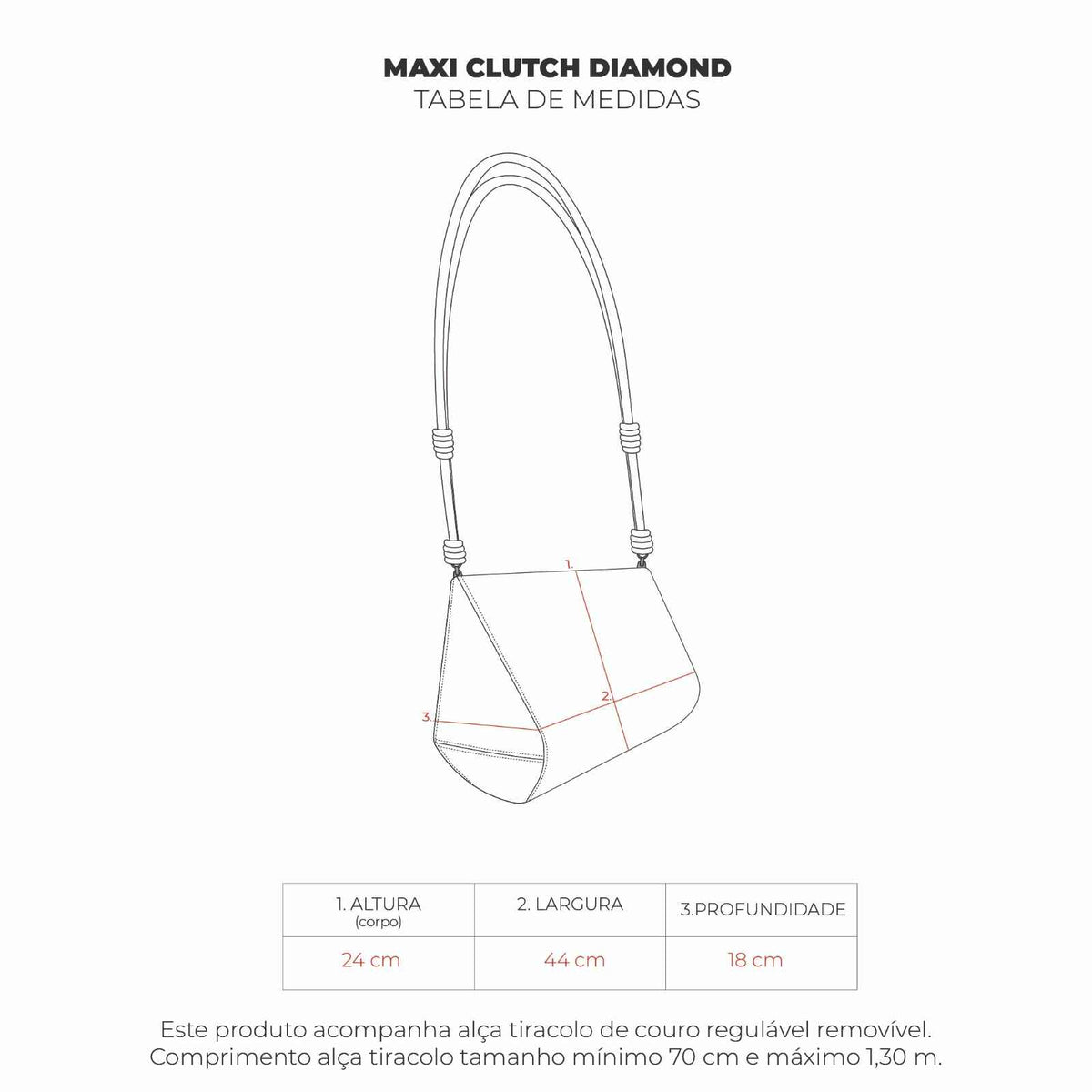 Maxi Clutch Diamond Essence Preto