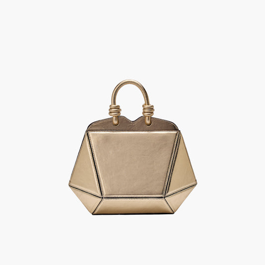 Mini Bolsa Diamante Ouro