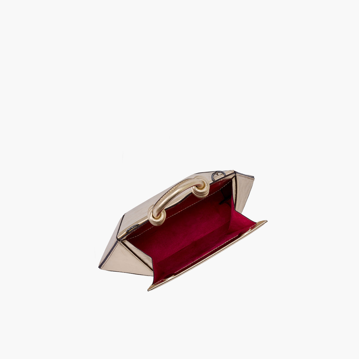 Mini Bolsa Diamante Ouro