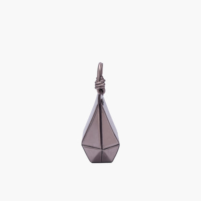 Mini Bolsa Diamante Prata