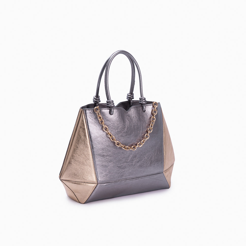 Shopping Bag Diamante Metalizado