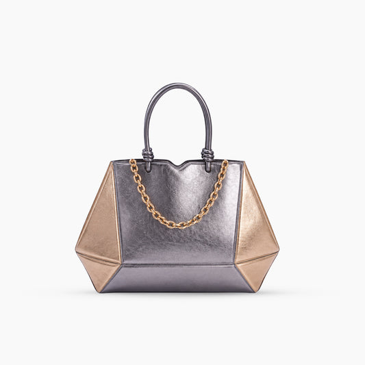Shopping Bag Diamante Metalizado