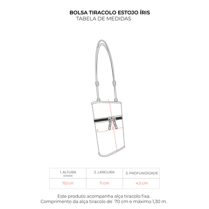 Bolsa Tiracolo Estojo Íris Lyra Roxo