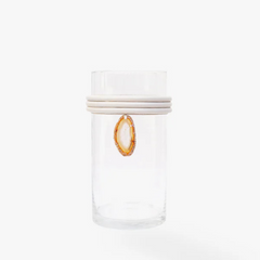Vaso de Vidro Krystallos Off White
