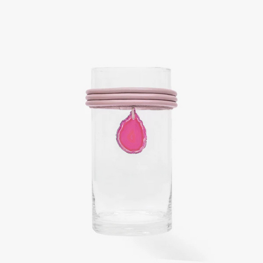 Vaso de Vidro Krystallos Rosa Claro