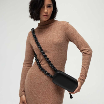 Bolsa Estojo Trenza Preto
