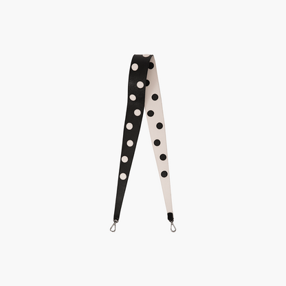 Alça Polka Preta com Off White
