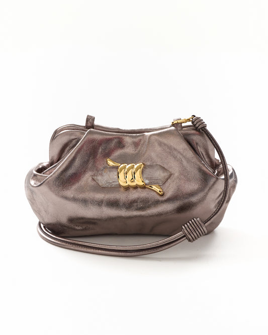 Bolsa Clutch Aurum Soleah + Maria Dolores Ônix