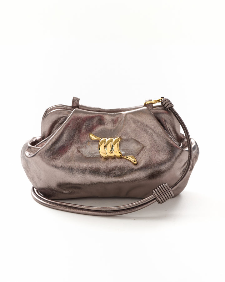 Bolsa Clutch Aurum Soleah + Maria Dolores Ônix