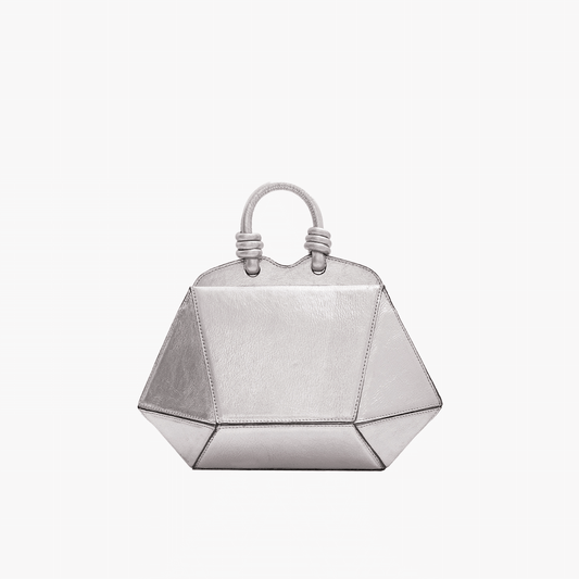 Mini Bolsa Diamante Prata