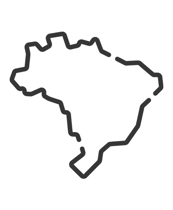desenho mapa do Brasil da marca brasileira de bolsas femininas Soleah