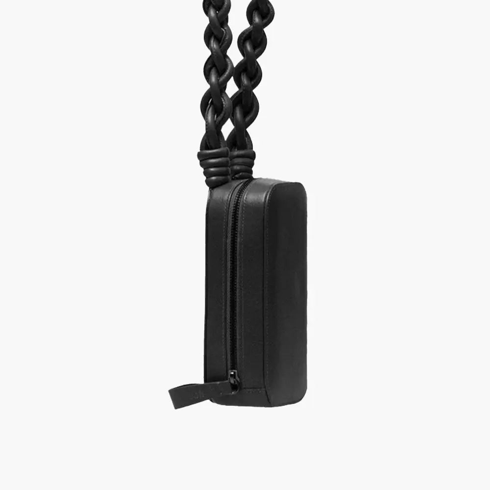 BOLSA ESTOJO TRENZA PRETO SOLEAH