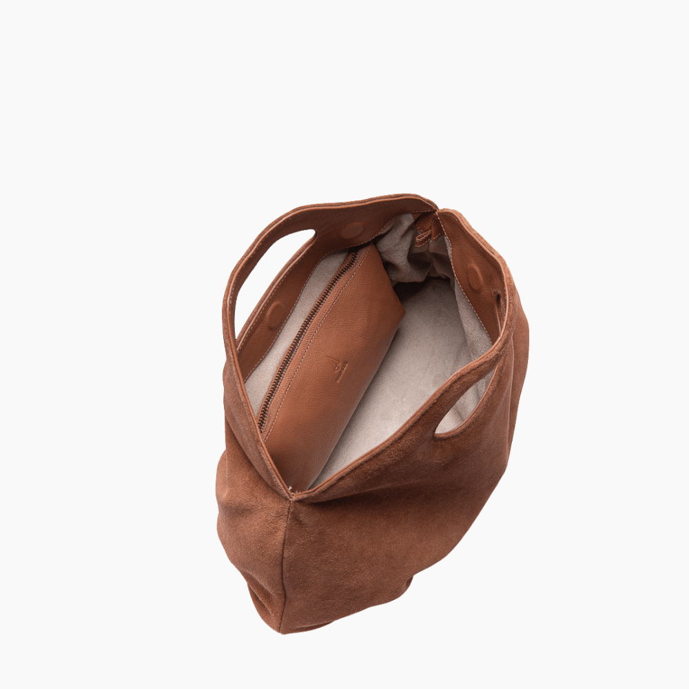 Bolsa Maxi Clutch Camurça Soul Caramelo