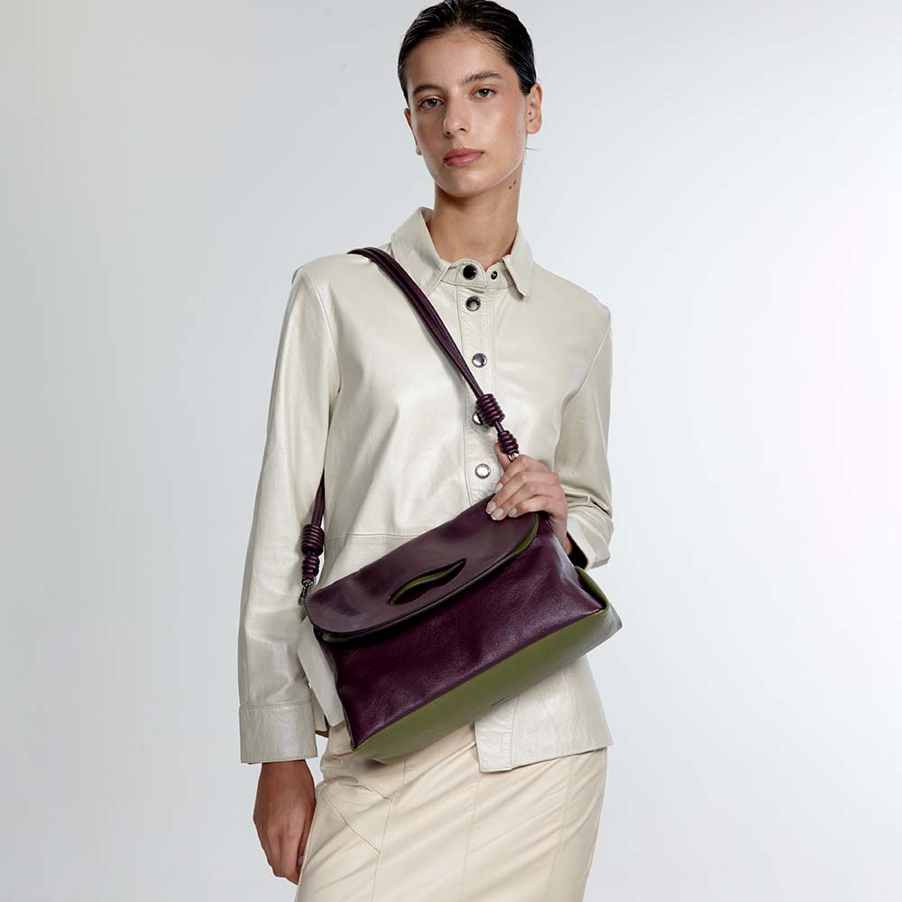 Maxi Clutch Brera Metrópoles Roxo