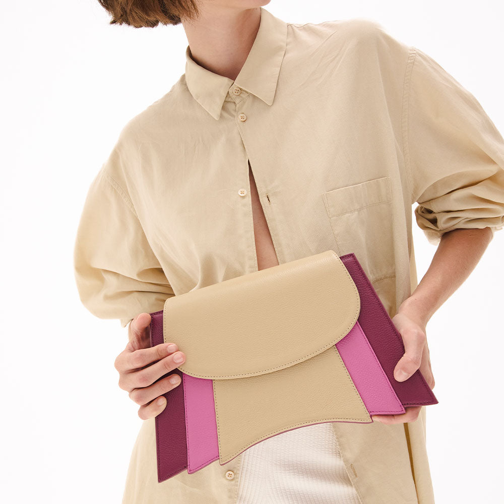 Bolsa Tiracolo Plaza Bofill Roxo