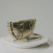 Bolsa Clutch Tiracolo Biarritz Costa Basca Ouro