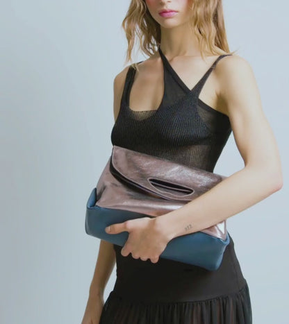 Maxi Clutch Brera Metrópoles Prata