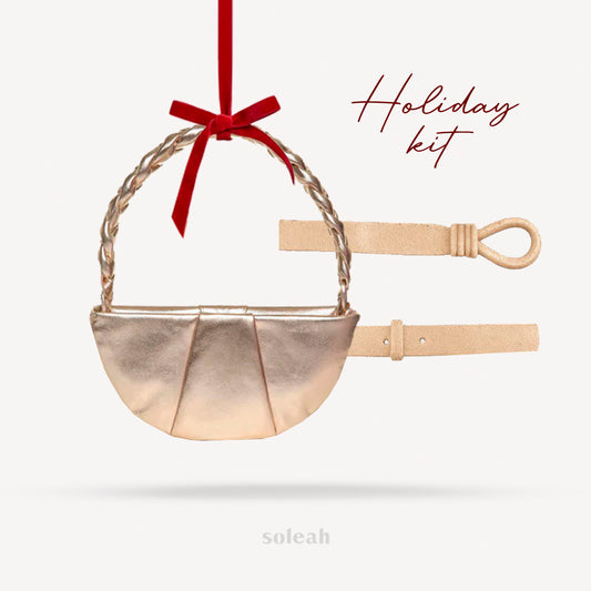 Clutch Biarritz + Cinto Diamante Dourado