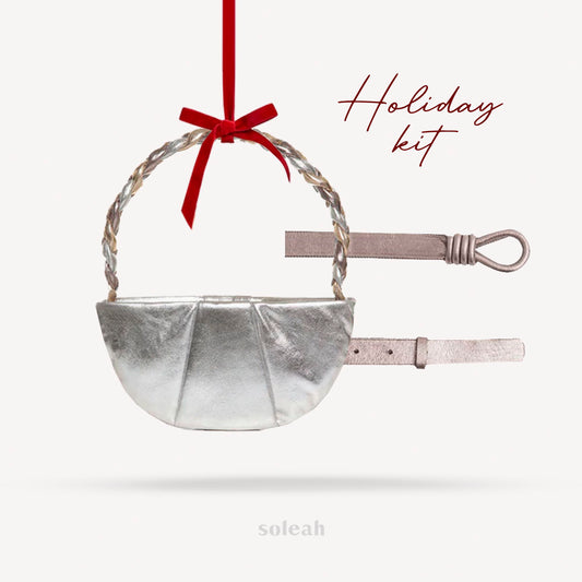 Clutch Biarritz + Cinto Diamante Prata