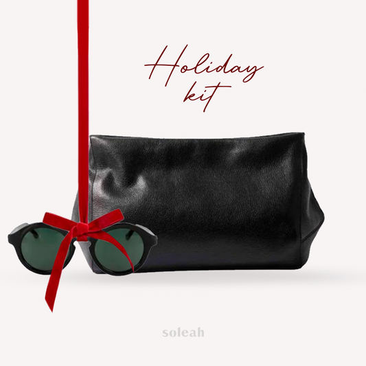 Maxi Clutch + Óculos de Sol Aventureira Preto