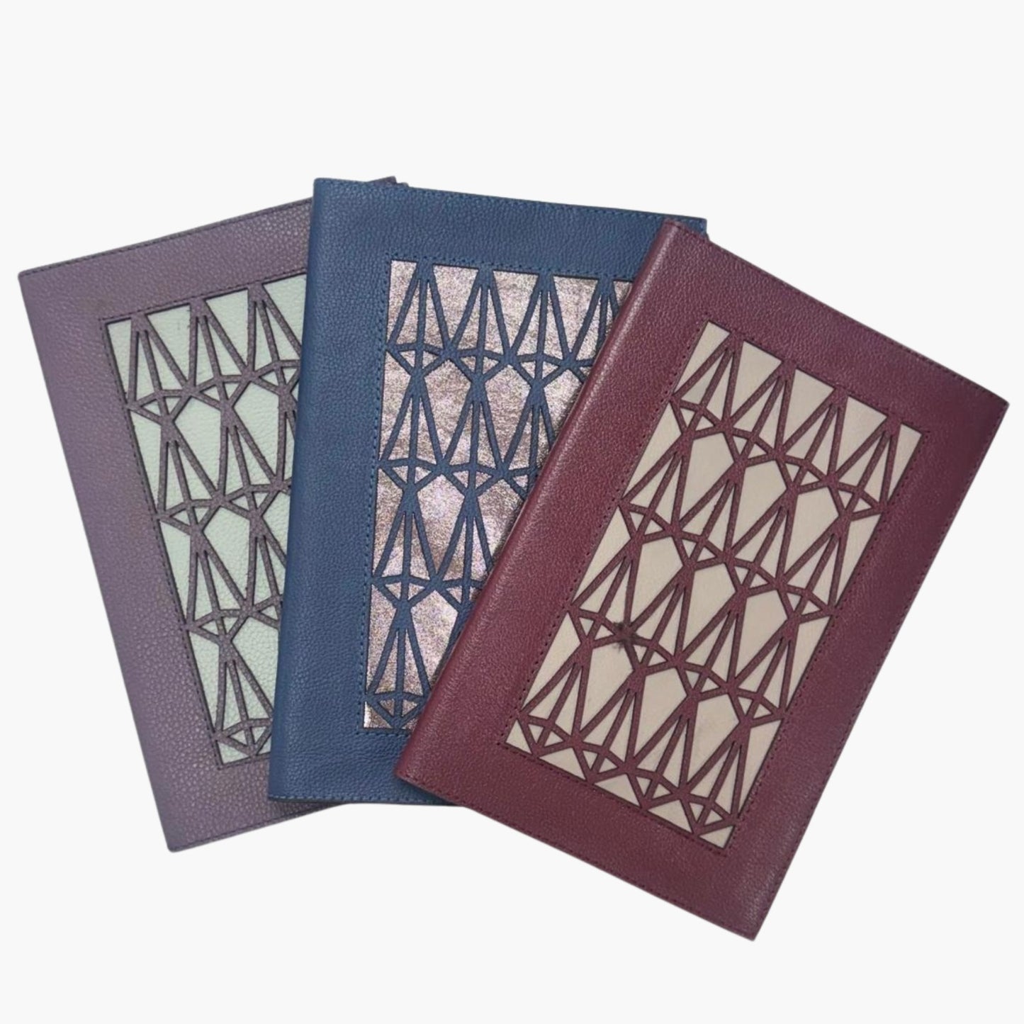 Moleskine de Couro Icons Colorido