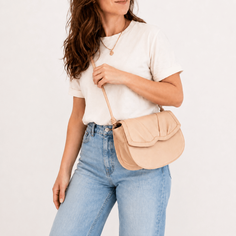 Bolsa Tiracolo Blush Nude