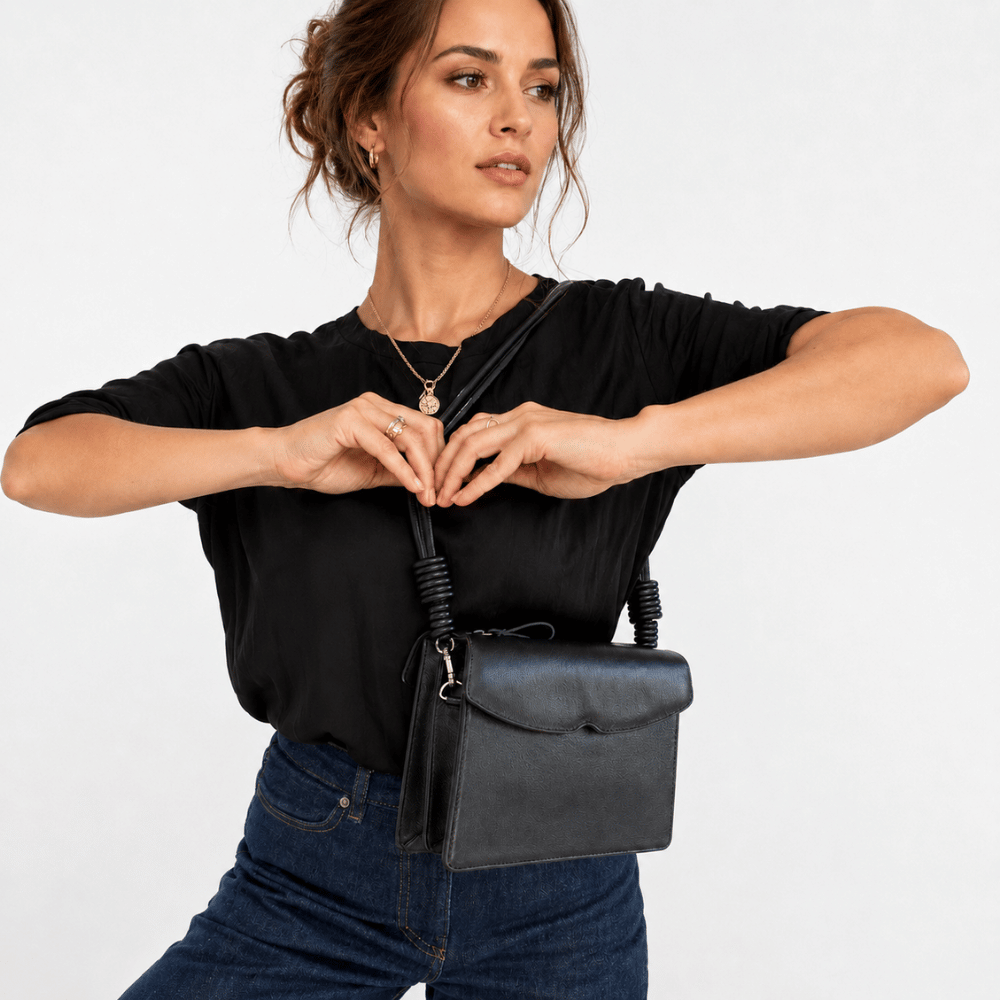 Bolsa Tiracolo Sevillana Preto