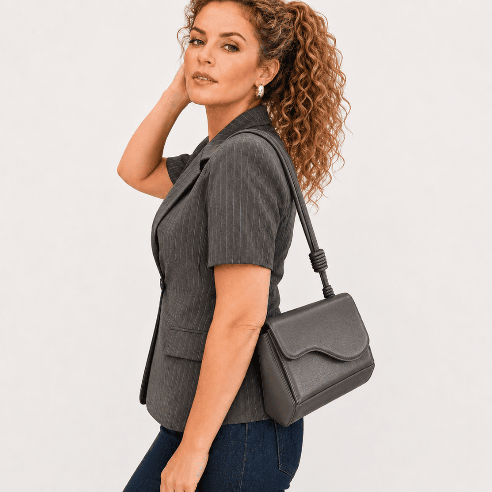 Bolsa Tiracolo Norah Cinza Escuro