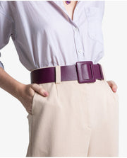 CINTO FEMININO DE COURO KRYSTALLOS OFF WHITE