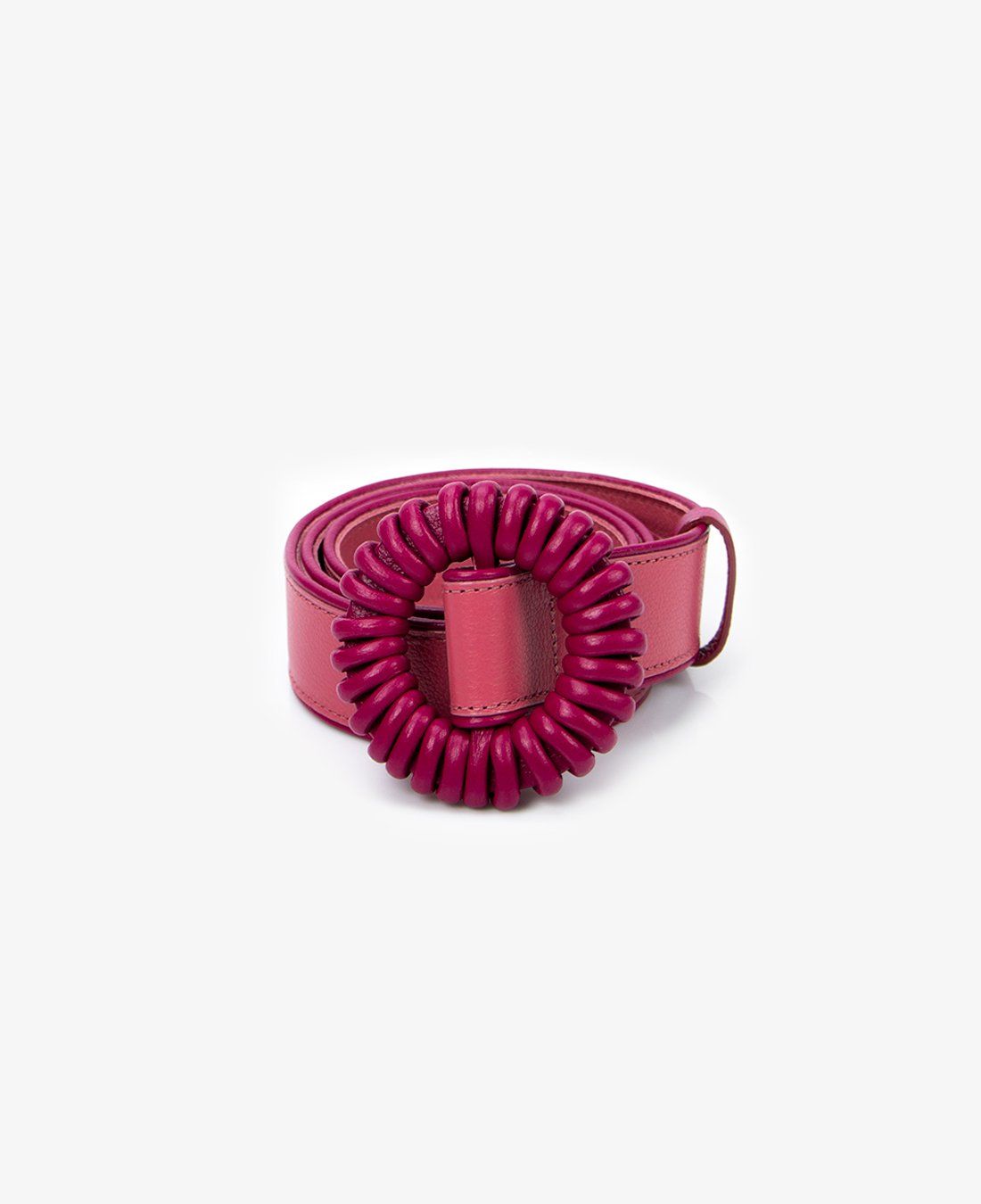 CINTO FEMININO DE COURO ESPANHA ROSA