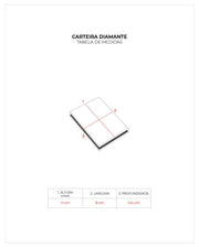 Carteira Diamante  Ouro