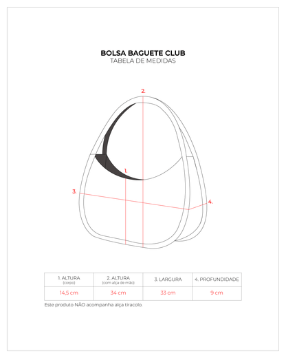 BOLSA BAGUETTE CLUB VERDE GRASS | Soleah