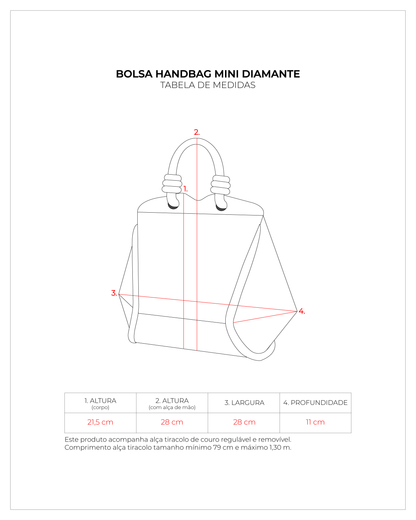 BOLSA HANDBAG MINI DIAMANTE LARANJA SUNRISE | Soleah