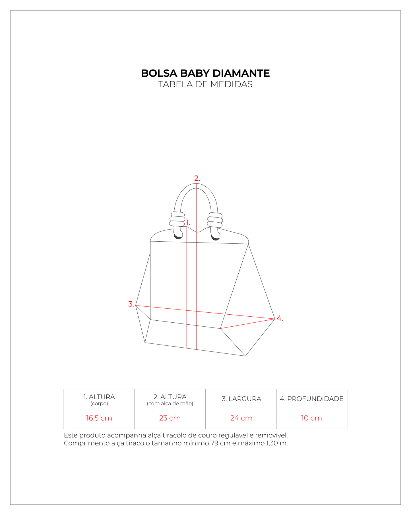 Baby Bolsa Diamante Ouro