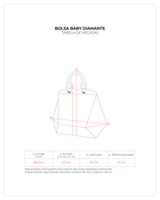 Baby Bolsa Diamante Prata