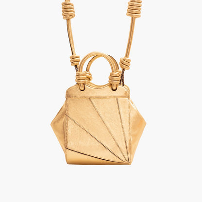 Handbag Tule Diamante Ouro