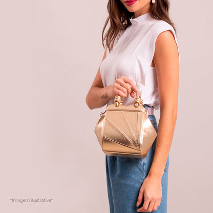 Handbag Tule Diamante Prata