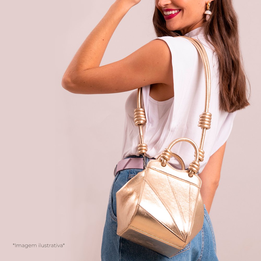 Handbag Tule Diamante Prata