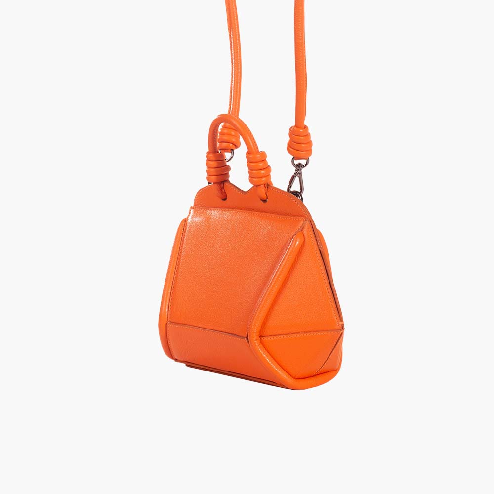 Bolsa Handbag Mini Diamante Laranja Sunrise