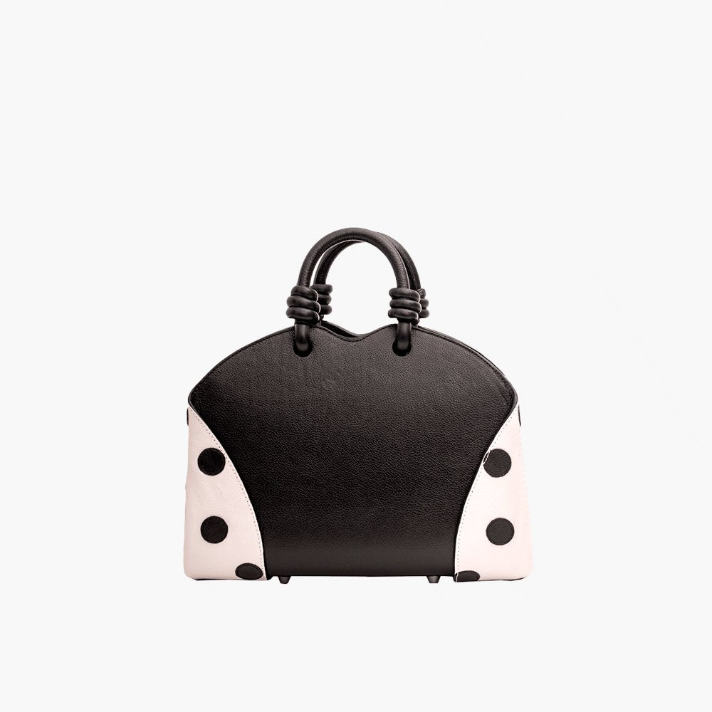 Bolsa Mini Baú Carmen Preta com Off White