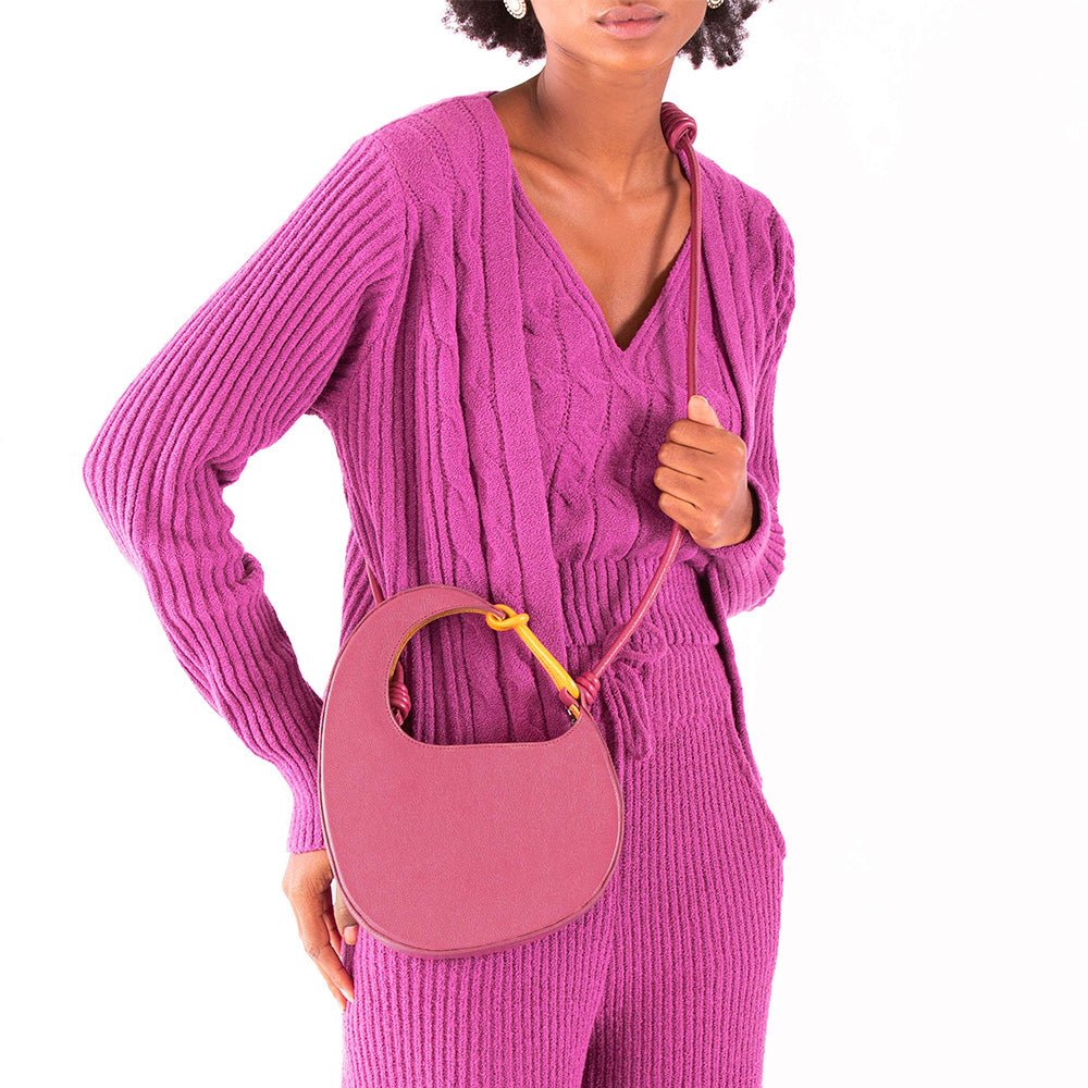 Bolsa Mini Tote Zaz Roxo Wine