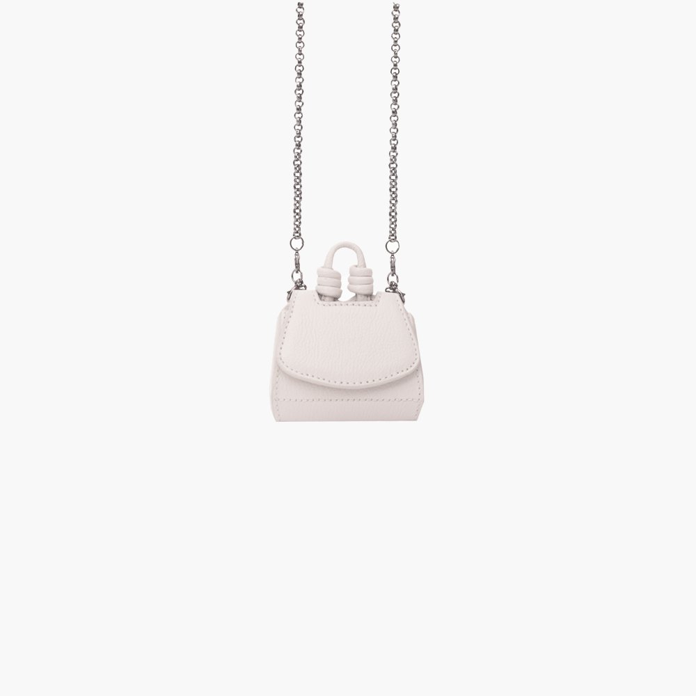 Nano Bolsa de Couro Paseo Off White