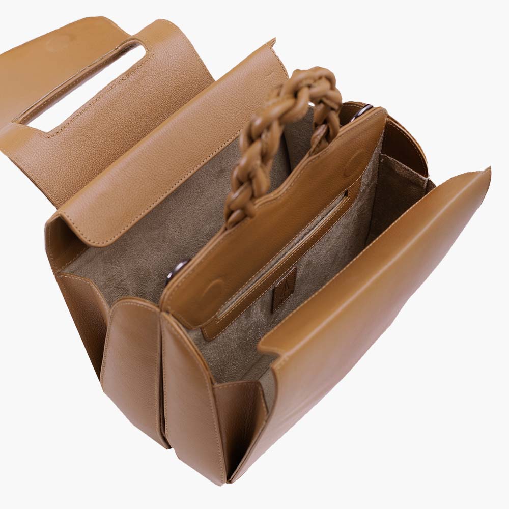 Mini Bolsa Paseo Clássicos Caramelo