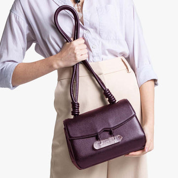 Bolsa de Couro Elemento Roxo