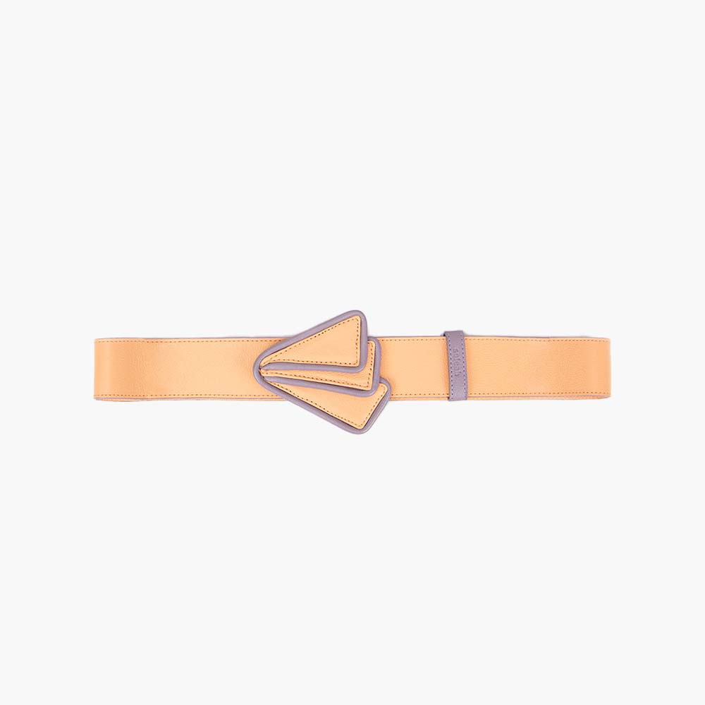Cinto Feminino de Couro Calatrava Laranja