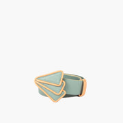 Cinto Feminino de Couro Calatrava Verde Agua